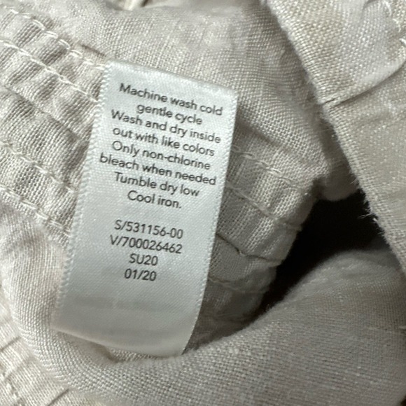 Athleta Cabo Tide Linen Jogger Women’s‎ 10 Beige Camo - Picture 4 of 11